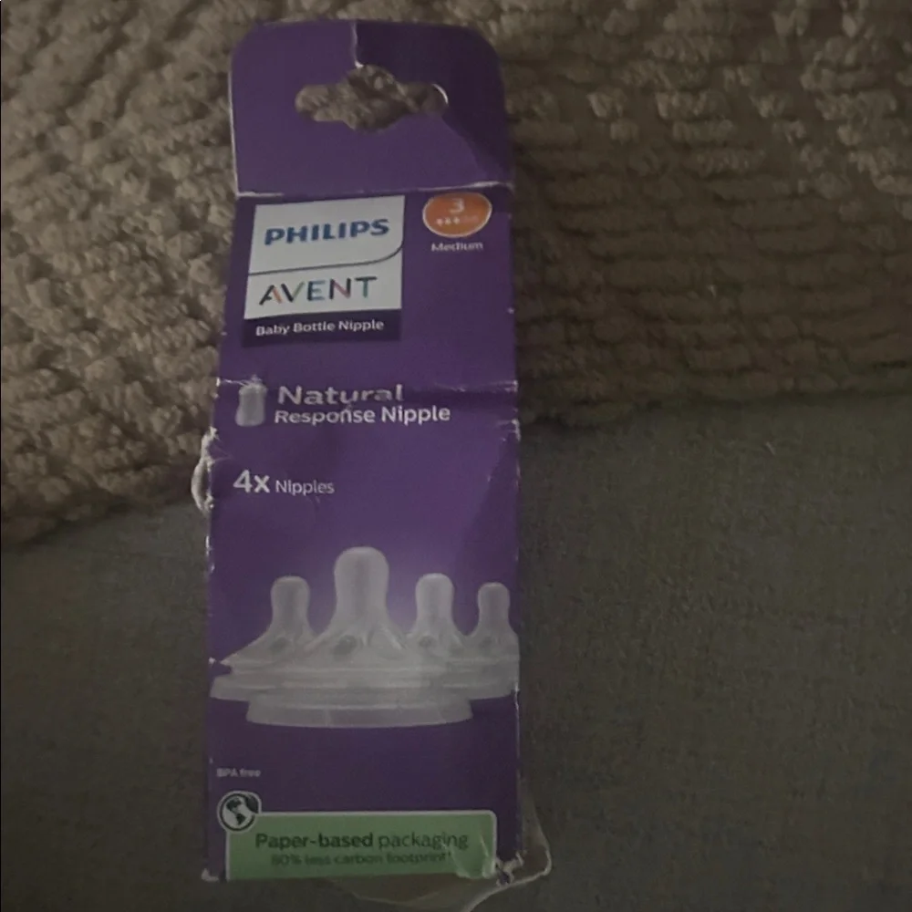 *Bundle Item 50% off* Philips Avent Clear Silicone Baby Bottle Nipples (4 Pack)